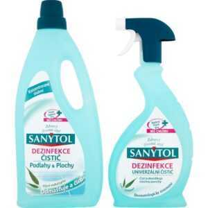 Dezinfekce čistič Sanytol podlahy & plochy 1 l + univerzální čistič 500 ml